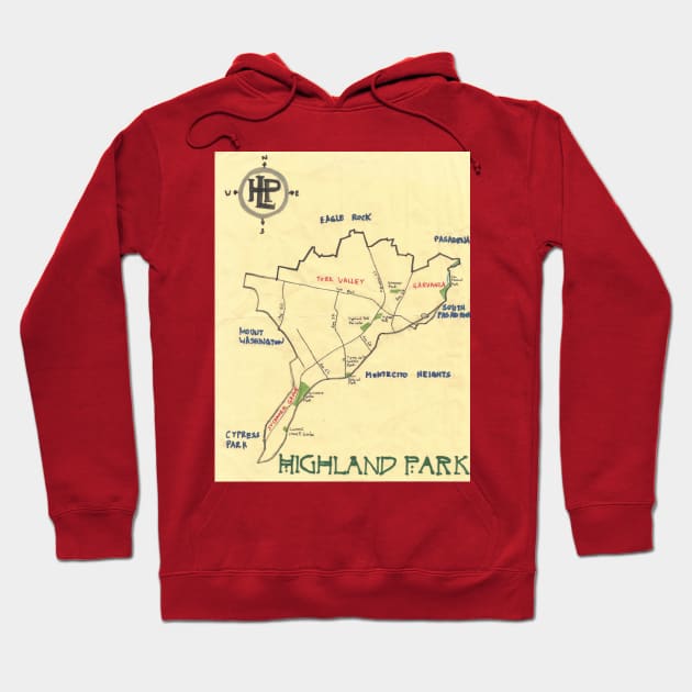 Highland Park Hoodie by PendersleighAndSonsCartography